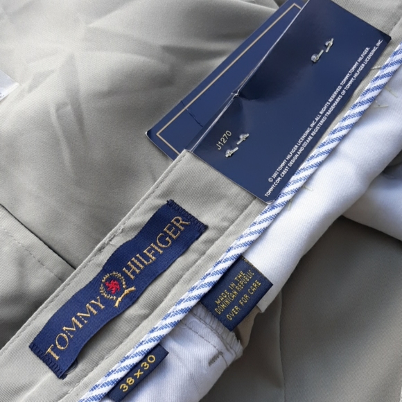 Tommy Hilfiger 38x30 Traveler Micro Tech Tan Pants - Picture 13 of 16